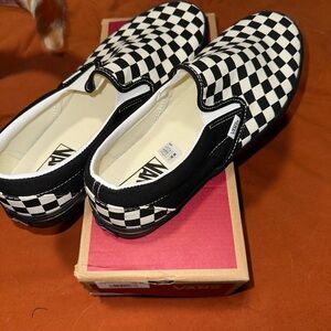 Vans Classic Checkerboard Slip-Ons